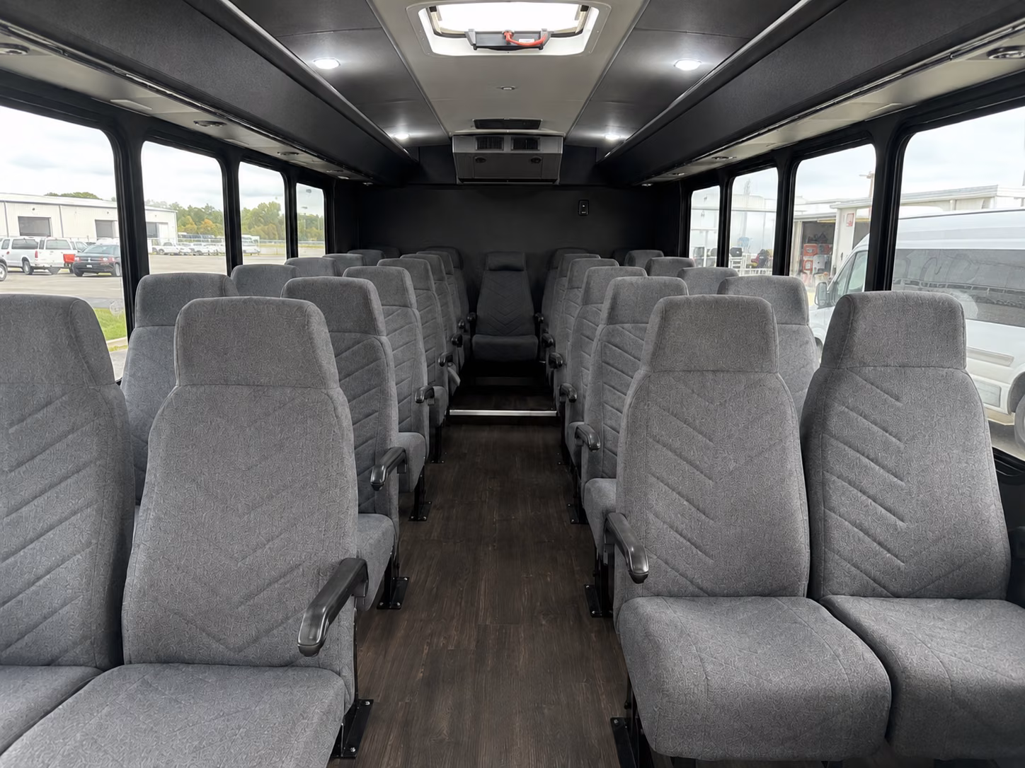 macon 20 passenger minibus inside