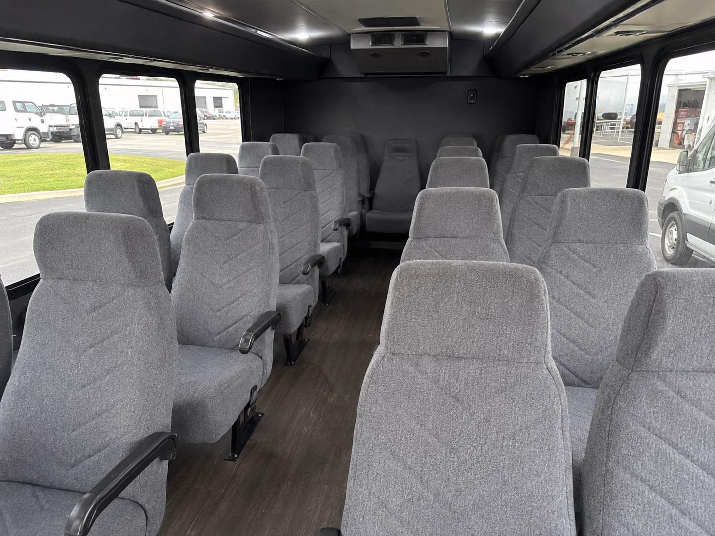 macon 20 passenger minibus interior