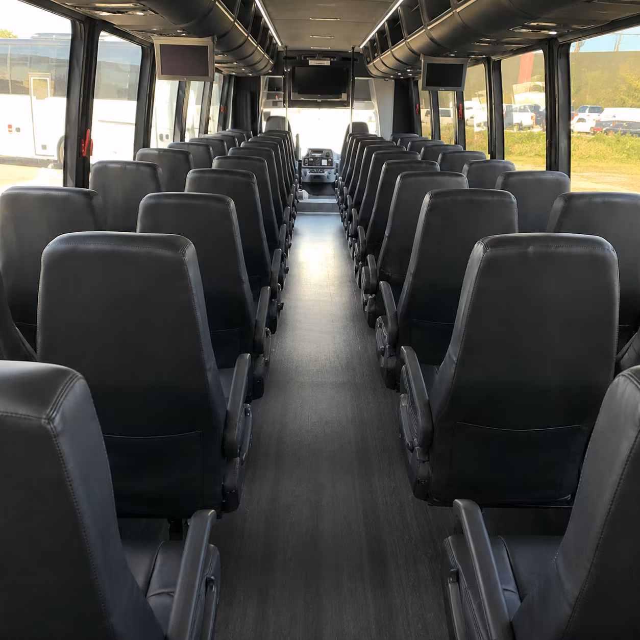 macon 30 passenger minibus inside