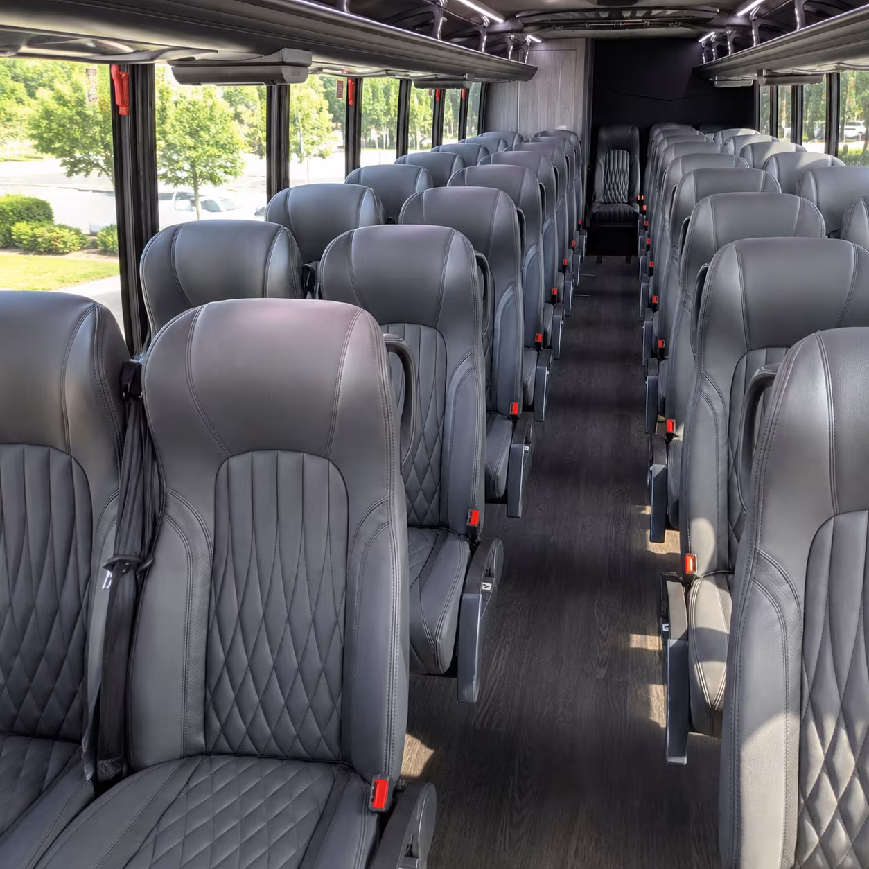 macon 30 passenger minibus interior