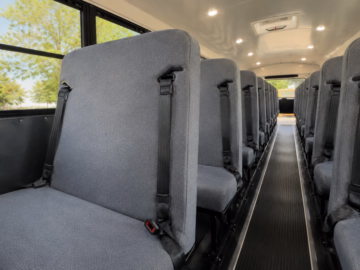macon school bus inside