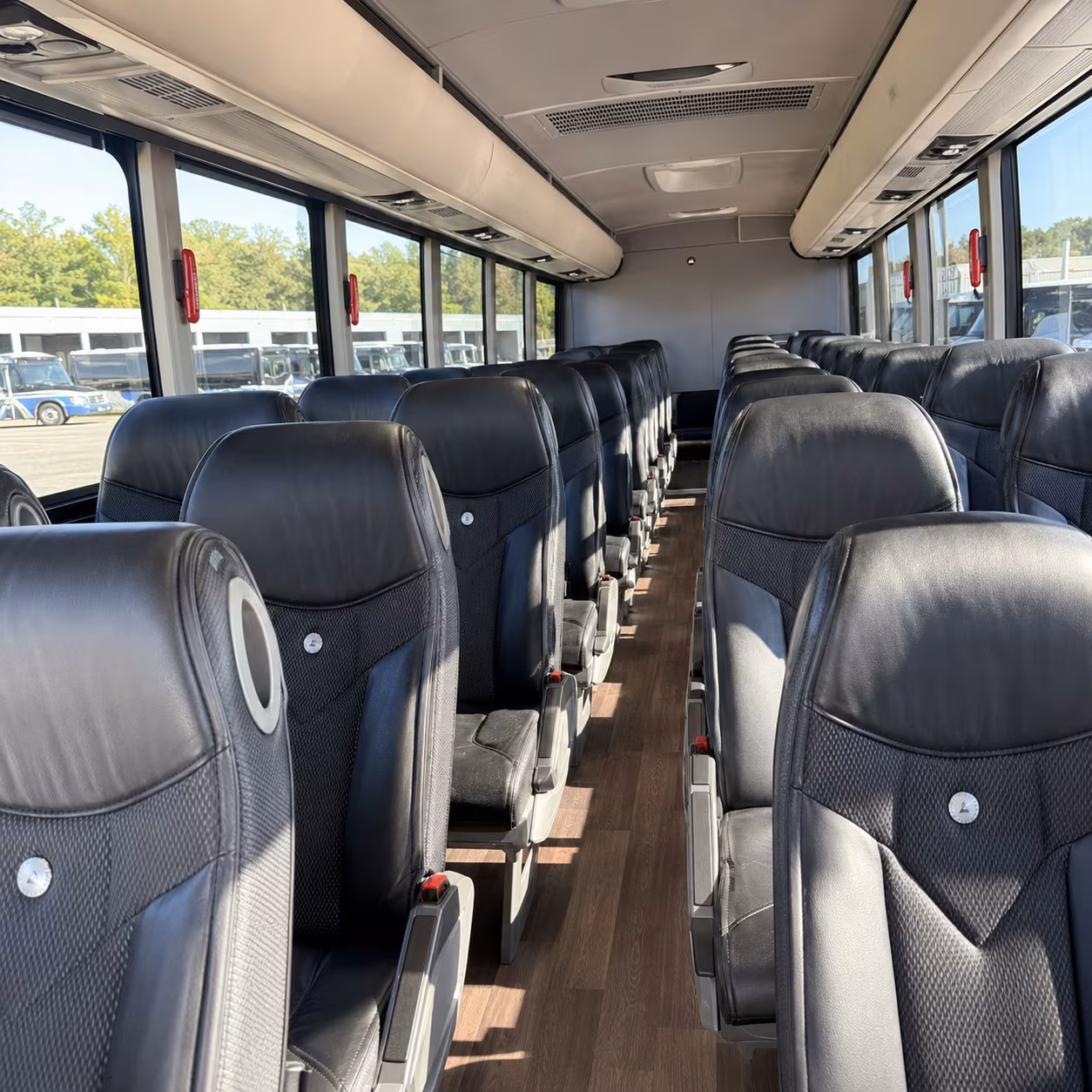macon sporting event transportation onboard seating