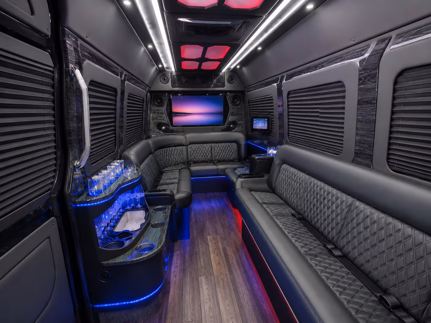 macon sprinter limousine inside