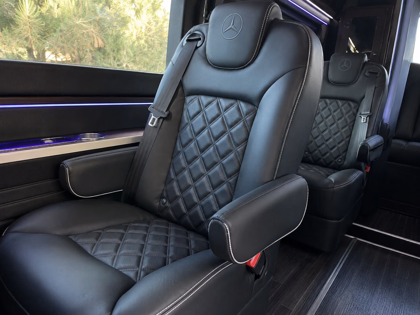 sprinter van with driver inside